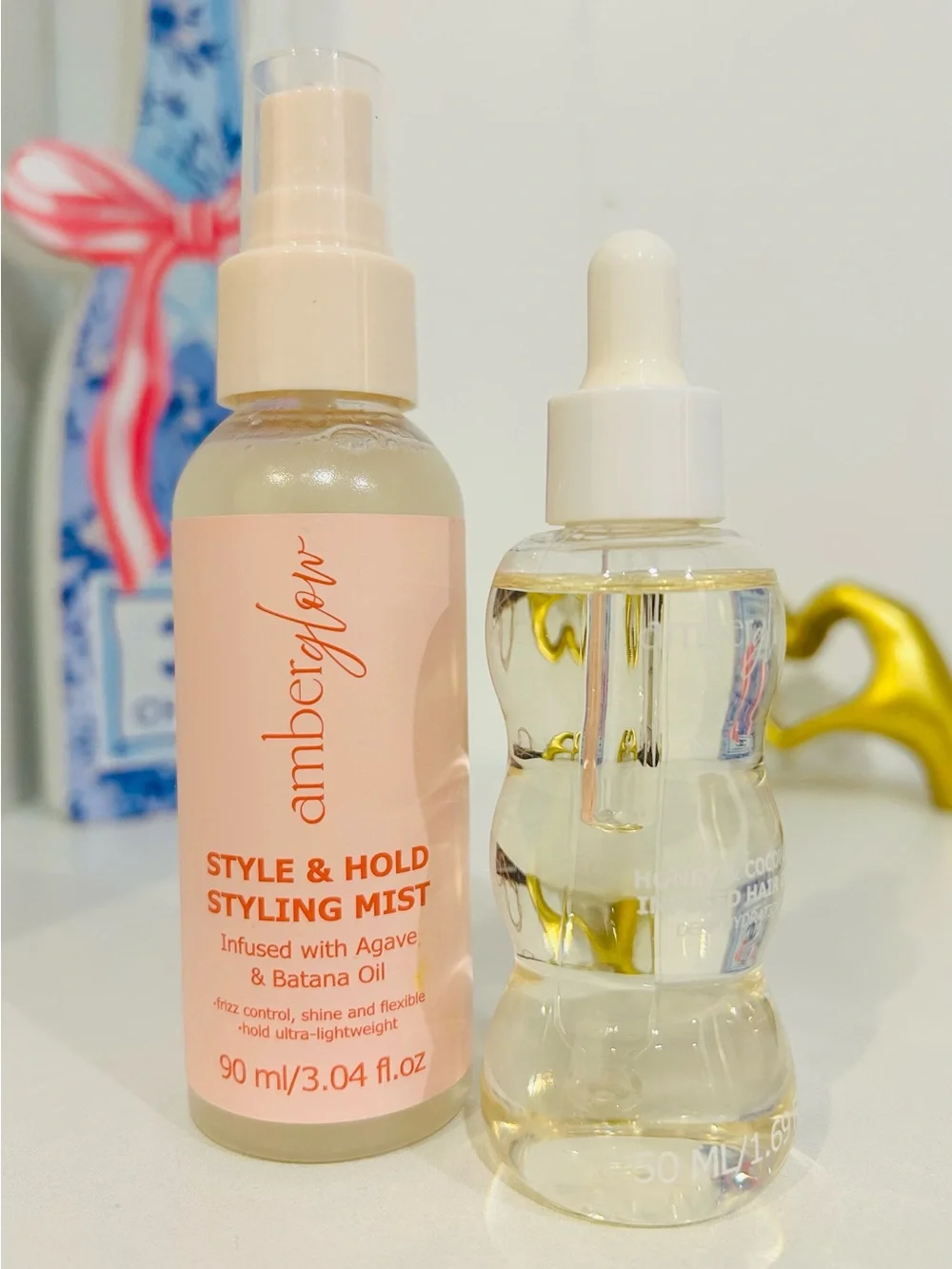 Style & Hold Styling Mist and Honey & Coconut Infused Hair Oil Duo